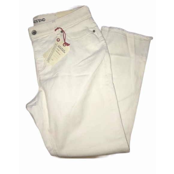 lands end white jeans